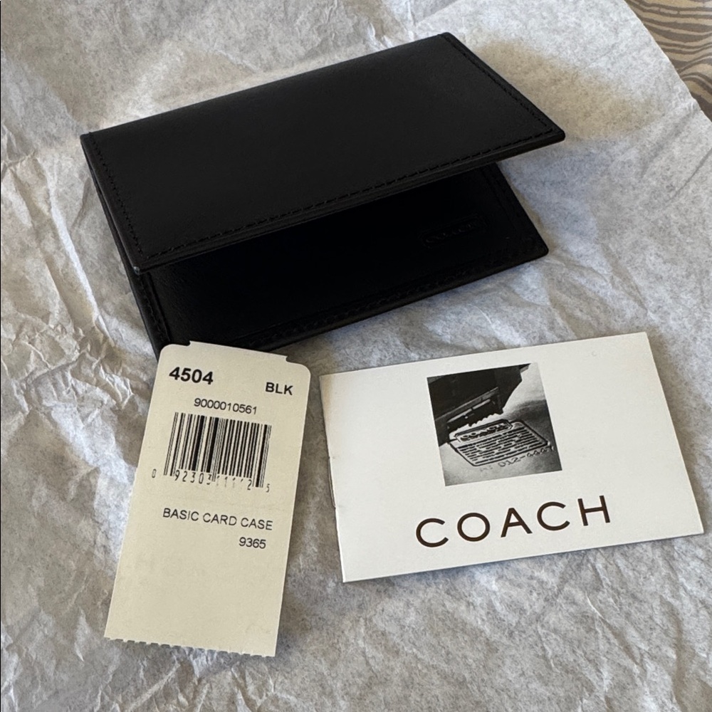 Vintage - Coach Black Card Case Holder